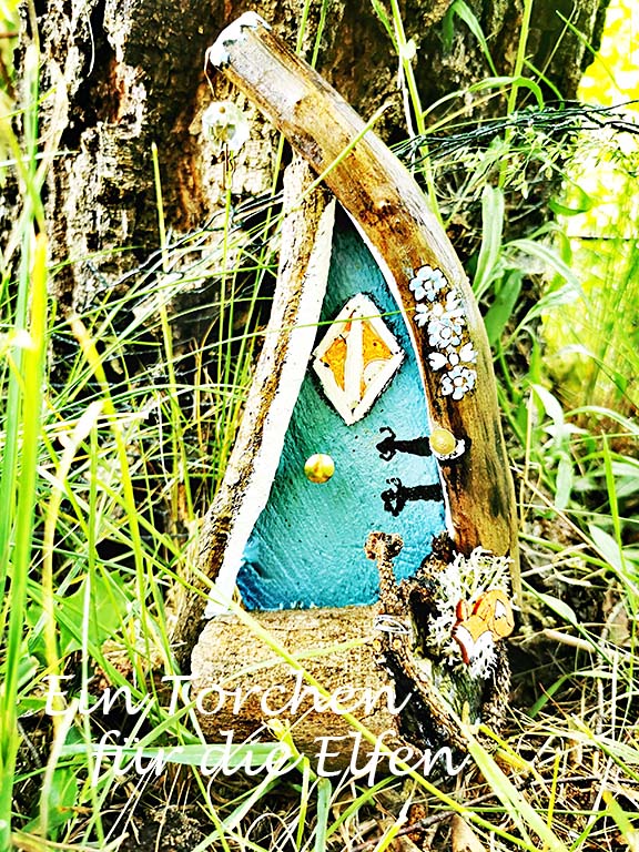 Elfentür Julclub Holz selber basteln